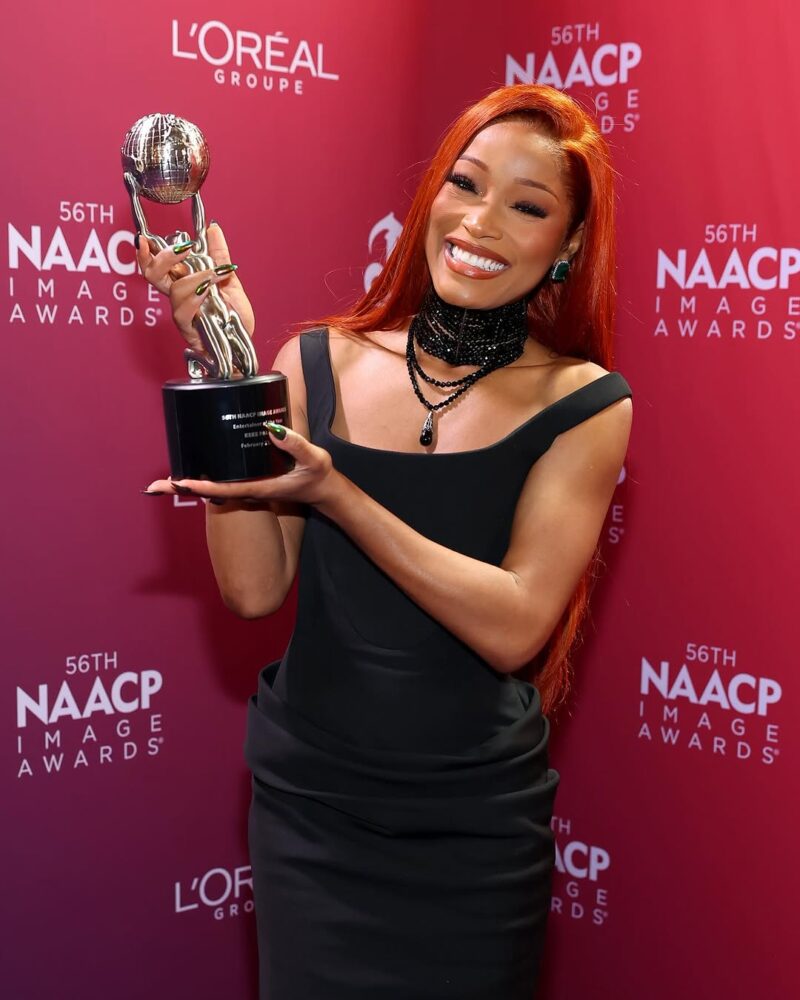 Keke Palmer at the 2025 NAACP Image Awards