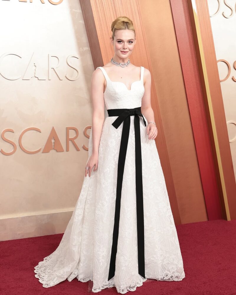 Elle Fanning at the 2025 Oscars