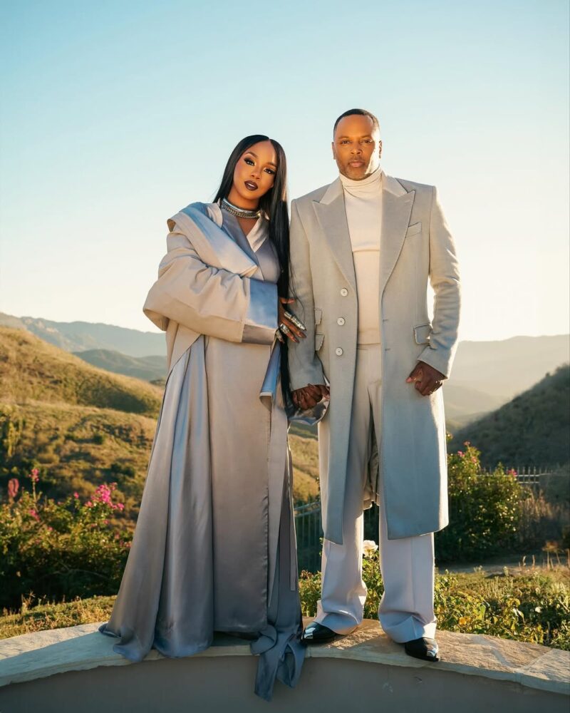 Touré and Sarah Roberts in black elegance