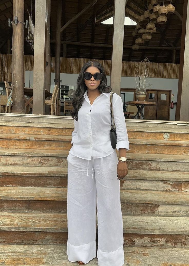 Matching linen co-ords, summer outfit ideas