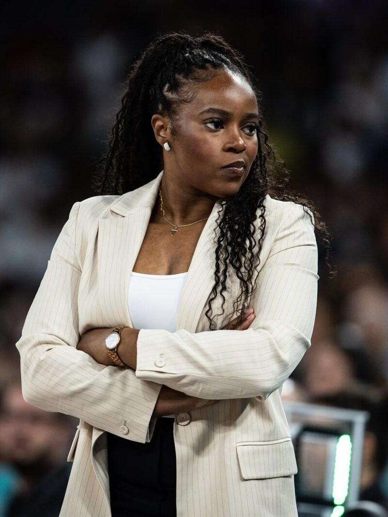 Rena Wakama celebrates D’Tigress AfroBasket victory in Abidjan.