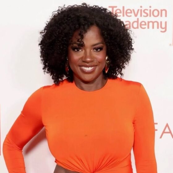 Viola Davis, award-winning actress and EGOT legend, in a powerful portrait highlighting her inspiring journey from poverty to Hollywood success