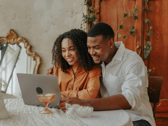 Happy Couple representing overcoming temptation in a Christian relationship.