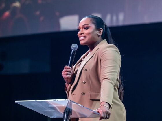 Stephanie Ike Okafor promoting her new PlugPod podcast