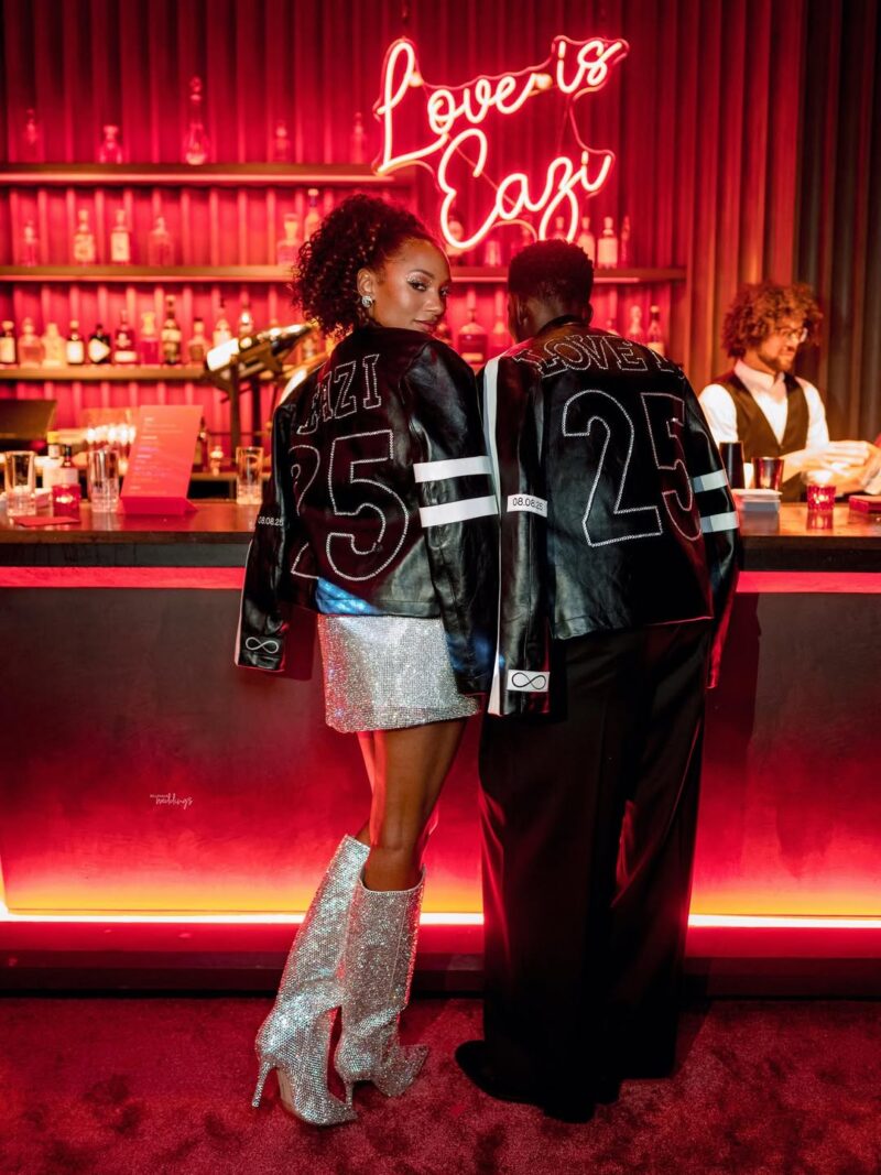 Temi Otedola and Mr Eazi wedding after party look