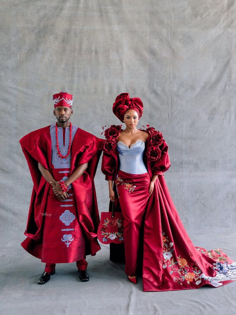 Temi Otedola tradional weeding look in Dubai