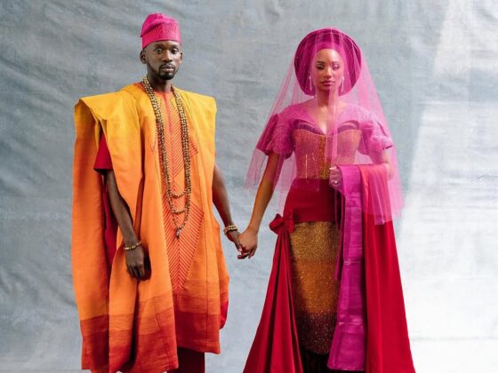 Temi Otedola wedding looks with Mr Eazi #loveisEazi