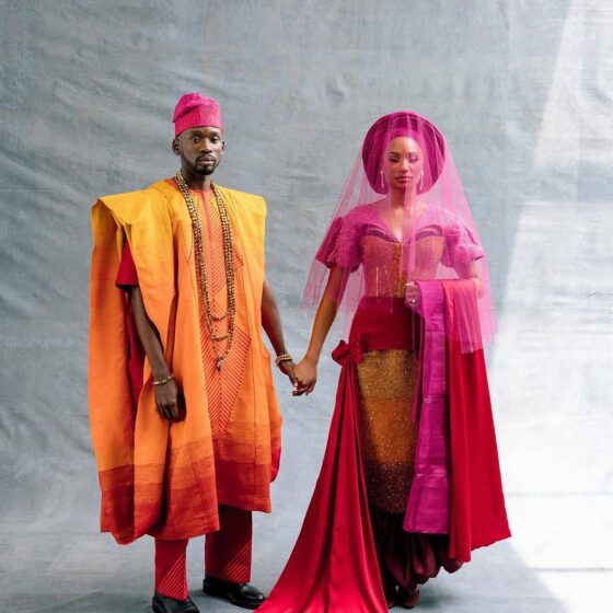 Temi Otedola wedding looks with Mr Eazi #loveisEazi