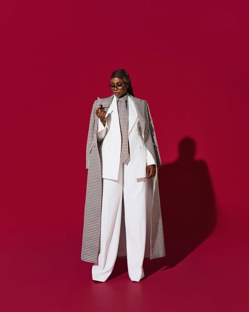 Lily Afe in modest fashion for Ginger the movie premiere 