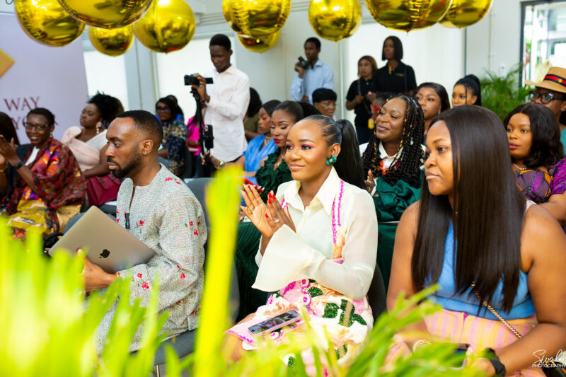 Attendees enjoying networking and fashion conversations at the Style Hub Mixer