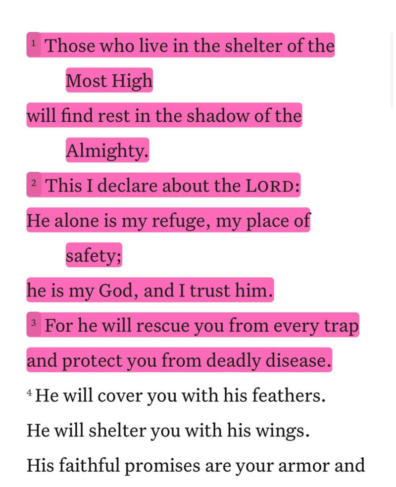 Bible verse on God’s protection and rest – Psalm 91:1 for Nigeria at 65