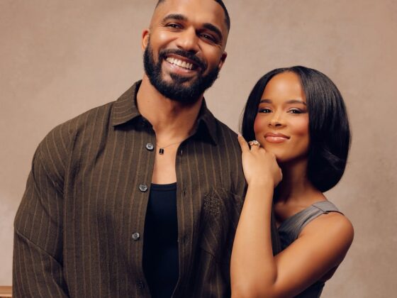 Serayah as Ruth and Tyler Lepley as Boaz from Ruth & Boaz movie